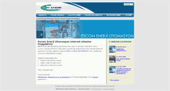 Desktop Screenshot of escom.com.tr