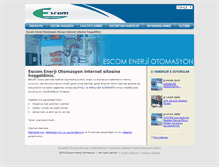 Tablet Screenshot of escom.com.tr
