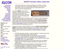 Tablet Screenshot of escom.com